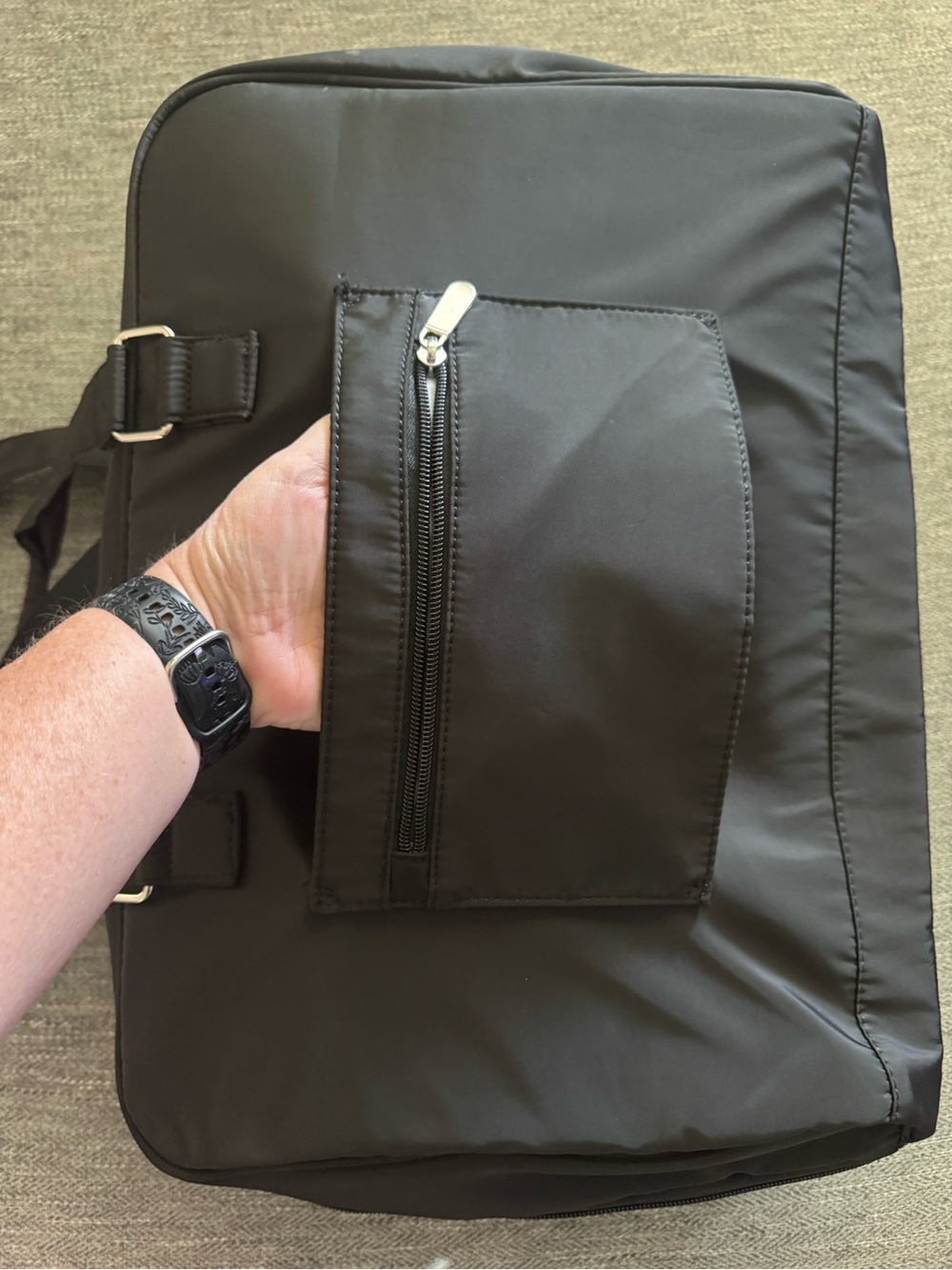 Bagsmart Black Weekender Travel Bag - Picture 7 of 7